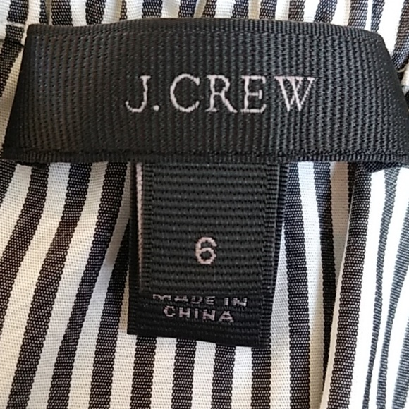 J. Crew striped ruffle sleeveless top shirt size 6 - Picture 8 of 8